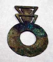 Free download Copper Disk Ornament with Triangles free photo or picture to be edited with GIMP online image editor