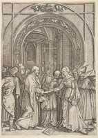 Free download copy after Durer: The marriage of the Virgin free photo or picture to be edited with GIMP online image editor