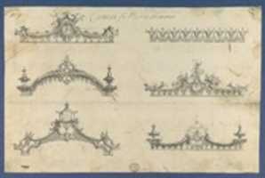 Free download Cornices for Beds or Windows, in Chippendale Drawings, Vol. I free photo or picture to be edited with GIMP online image editor
