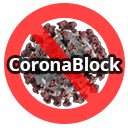 CoronaBlock  screen for extension Chrome web store in OffiDocs Chromium