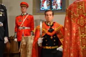 Free download Coronation Of Jonas I Of Lauwiner To King And Emperor Behind A Empire Royal Guard Member free photo or picture to be edited with GIMP online image editor