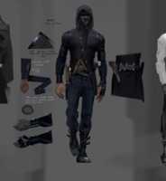 Free download Corvo Outfit Study Concept Art. free photo or picture to be edited with GIMP online image editor
