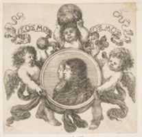 Free download Cosimo de Medici, Prince of Tuscany, and His Wife, Marguerite Louise dOrleans free photo or picture to be edited with GIMP online image editor