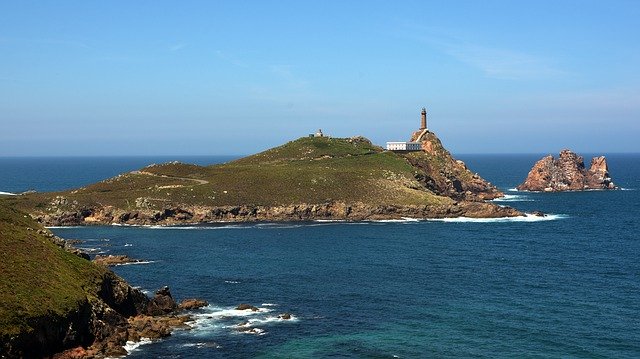 הורדה חינם costa da morte galicia lighthouse תמונה חינם לעריכה עם עורך תמונות מקוון בחינם של GIMP