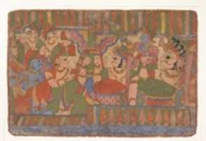 Free download Council of Heroes:  Page from a Dispersed Mahabharata (Great Descendants of Mahabharata) free photo or picture to be edited with GIMP online image editor