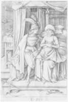 Free download Couple Seated on a Bed, from Scenes of Daily Life free photo or picture to be edited with GIMP online image editor