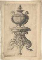 Free download Covered Vase on a Three-Footed Pedestal free photo or picture to be edited with GIMP online image editor