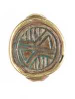 Free download Cowroid Bead Set in a Ring Bezel free photo or picture to be edited with GIMP online image editor