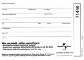 Free download Crash Bandicoot: The Huge Adventure [AGB-ACQE-USA] Software Registration Card free photo or picture to be edited with GIMP online image editor