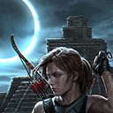CROFT } Shadow of the Tomb Raider } Game Over  screen for extension Chrome web store in OffiDocs Chromium