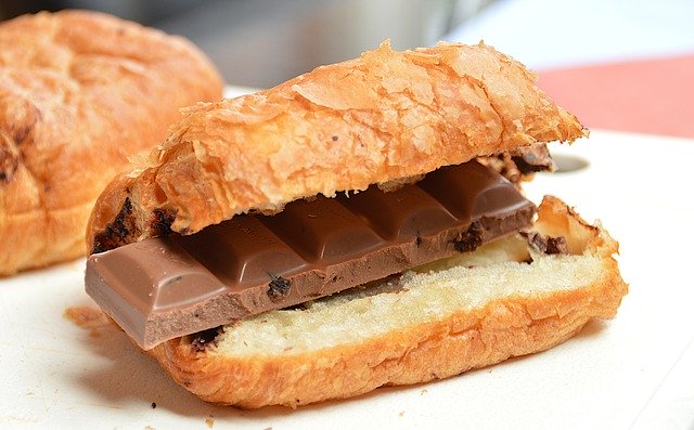 Free download croissant chocolate breakfast free picture to be edited with GIMP free online image editor