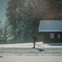 Cross country skiing in a snowy forest landscape  screen for extension Chrome web store in OffiDocs Chromium