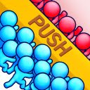 Crowd Pusher Hyper Casual Game  screen for extension Chrome web store in OffiDocs Chromium