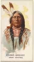 Free download Crows Breast, Gros Ventres, from the American Indian Chiefs series (N2) for Allen & Ginter Cigarettes Brands free photo or picture to be edited with GIMP online image editor