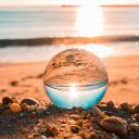 Crystal Beach Sunset  screen for extension Chrome web store in OffiDocs Chromium