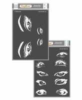 Free download CTS 639n CTS 676 Craf Treat Beautiful Eyes And Expressing Eyes Stencil free photo or picture to be edited with GIMP online image editor