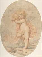 Free download Cupid Pouring Water on a Burning Heart free photo or picture to be edited with GIMP online image editor