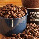 Cup of coffee beans full  screen for extension Chrome web store in OffiDocs Chromium