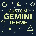 Custom Gemini Theme  screen for extension Chrome web store in OffiDocs Chromium