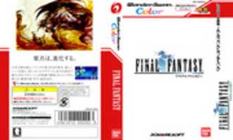 Free download (Custom Red) Final Fantasy Wonderswan Color Box Art free photo or picture to be edited with GIMP online image editor