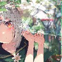 Cute Anime Girl Blushing Anime Theme  screen for extension Chrome web store in OffiDocs Chromium