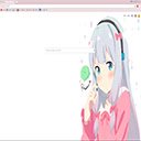 Cute Eromanga Sensei theme with Sagiri  screen for extension Chrome web store in OffiDocs Chromium