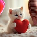 Cute Kitten Heart Live Wallpaper  screen for extension Chrome web store in OffiDocs Chromium