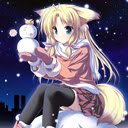 Cute Wolfgirl Anime Christmas theme شاشة 1920x1080 لتمديد متجر الويب Chrome في OffiDocs Chromium