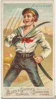 Free download Cutlass, from the Arms of All Nations series (N3) for Allen & Ginter Cigarettes Brands free photo or picture to be edited with GIMP online image editor