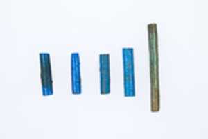 Free download Cylindrical beads from the mummy of Ukhhotep free photo or picture to be edited with GIMP online image editor