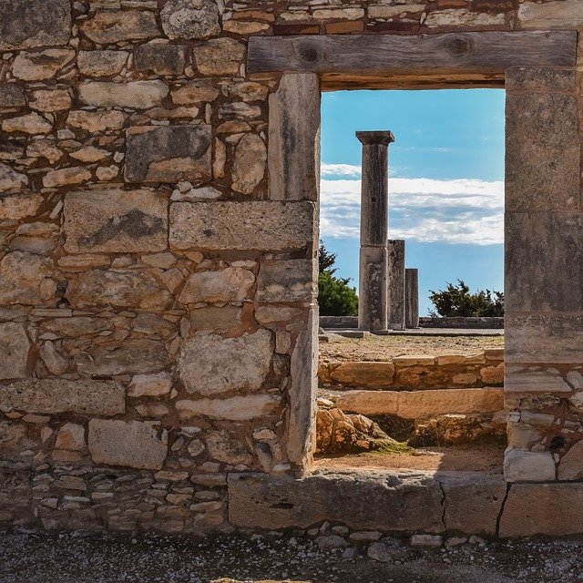 Free download cyprus apollo hylates door columns free picture to be edited with GIMP free online image editor