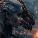 Daenerys and Dragon Game of Thrones Live Wallpaper  screen for extension Chrome web store in OffiDocs Chromium