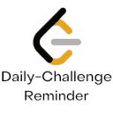 Daily Challenge Reminder  screen for extension Chrome web store in OffiDocs Chromium