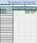 Free download Daily Employee Schedule Template Excel DOC, XLS or PPT template free to be edited with LibreOffice online or OpenOffice Desktop online