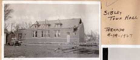 Free download Damage To Sibley Town Hall 1927 free photo or picture to be edited with GIMP online image editor
