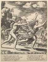 Free download Daphne Flees Apollo and is Transformed into a Laurel from The Story of Apollo and Daphne free photo or picture to be edited with GIMP online image editor