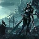 Dark Huntress in a Haunted Landscape  screen for extension Chrome web store in OffiDocs Chromium