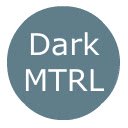 Tela DarkMTRL Chrome Theme para extensão da loja virtual do Chrome no OffiDocs Chromium