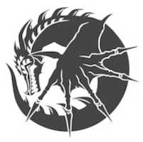 Free download Dark Tribal Dragon logo clipart free photo or picture to be edited with GIMP online image editor