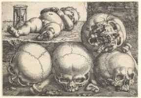 Free download Dead Child with Four Skulls free photo or picture to be edited with GIMP online image editor