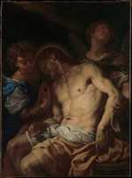 Free download Dead Christ supported by angels free photo or picture to be edited with GIMP online image editor
