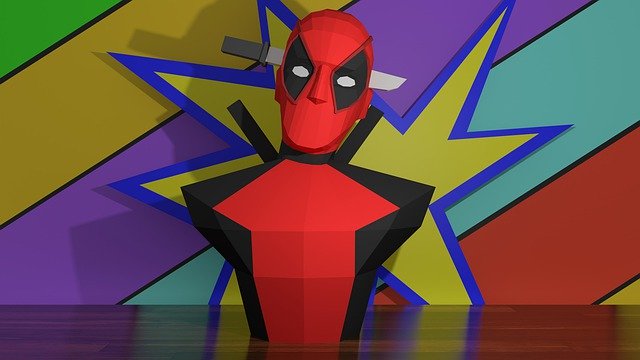 Kostenloser Download Deadpool Papercraft Character - kostenlose Illustration zum Bearbeiten mit dem kostenlosen Online-Bildeditor GIMP