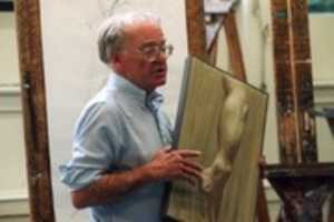 Free download Deane G. Keller with Hand Study free photo or picture to be edited with GIMP online image editor