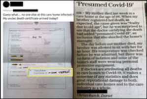 Free download Death Certificate Falsified For COVID-19 free photo or picture to be edited with GIMP online image editor