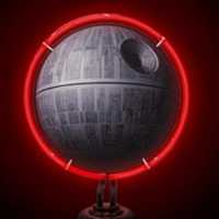 Free download Deathstar Neon Light 2 500x 500 free photo or picture to be edited with GIMP online image editor