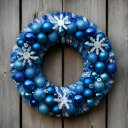 Decorative blue wreath  screen for extension Chrome web store in OffiDocs Chromium