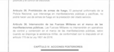 Free download Decreto N. 003 5 De Enero 2021 Estatuto De Reaccion, Uso (...) De La Fuerza Articulo 35 Y 36 free photo or picture to be edited with GIMP online image editor