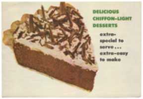 Free download Delicious Chiffon Light Desserts c1940 free photo or picture to be edited with GIMP online image editor