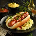 Delicious sausage bread and sauce  screen for extension Chrome web store in OffiDocs Chromium