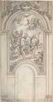 Free download Design for a Baptism of Christ in an Architectural Setting free photo or picture to be edited with GIMP online image editor